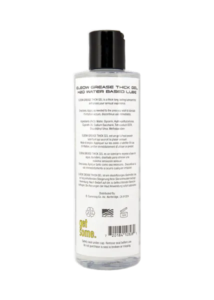 Anal Elbow Grease Elbow Grease H2 O Thick Gel Regular 85oz Anal Elbow Grease Elbow Grease H2 O Thick Gel Regular 85oz