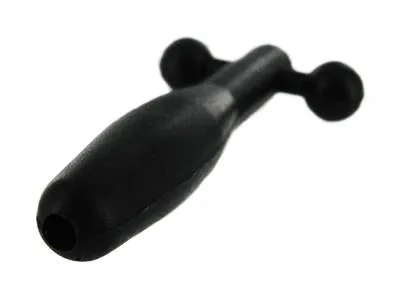Anal Master Series Silicone Cum Thru Barbell Penis Plug Black Anal Master Series Silicone Cum Thru Barbell Penis Plug Black