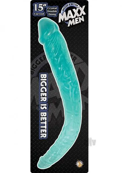 Maxx Men Maxx Mens 15 Inches Crystal Curved Double Dong Blue Dildos Maxx Men Maxx Mens 15 Inches Crystal Curved Double Dong Blue Dildos