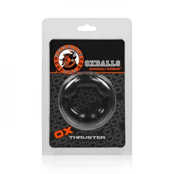 Oxballs Thruster Cockring Oxballs Black Anal Oxballs Thruster Cockring Oxballs Black Anal