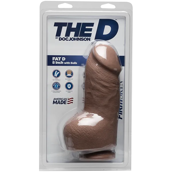 The D Fat D 8 Inches With Balls Firmskyn Tan Dildo Doc Johnson Dildos The D Fat D 8 Inches With Balls Firmskyn Tan Dildo Doc Johnson Dildos